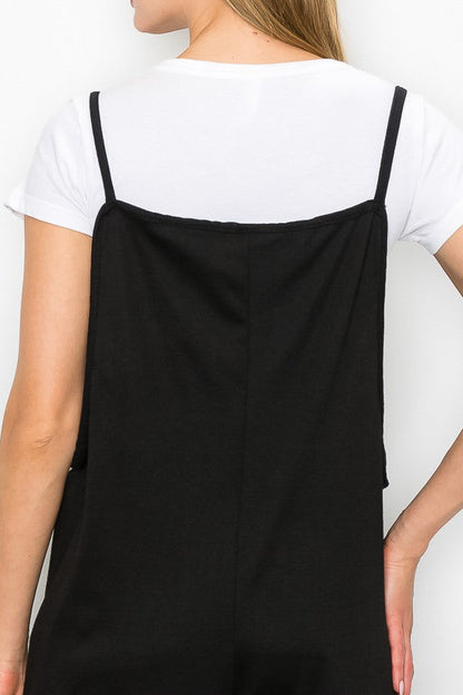 Hera Vee Oversized Jumpsuit in Black