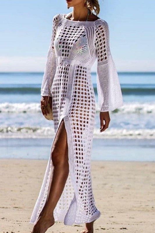 Carolina Vega Crochet Maxi Cover Up