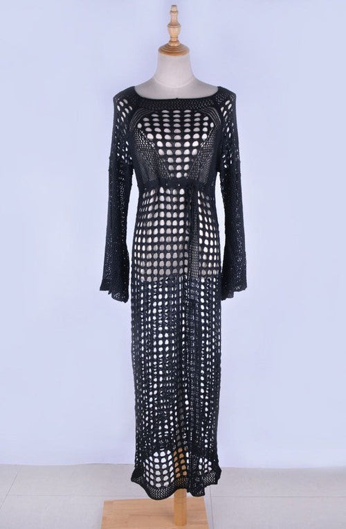 Carolina Vega Crochet Maxi Cover Up