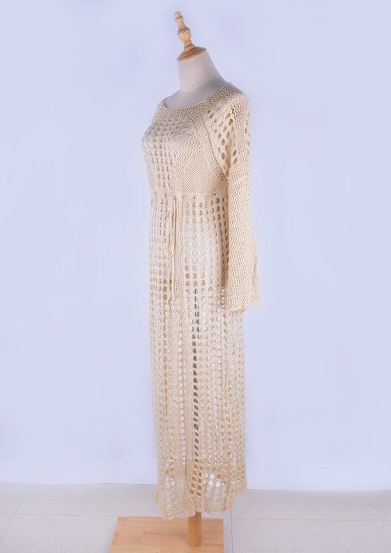 Carolina Vega Crochet Maxi Cover Up