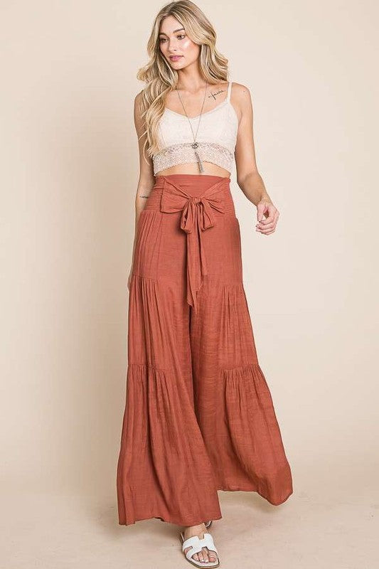 Sienna Drift Tie-Front Wide Leg Pants