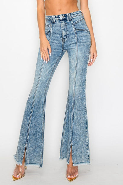 Diane Oma Stretch Flare Front Seam Jeans