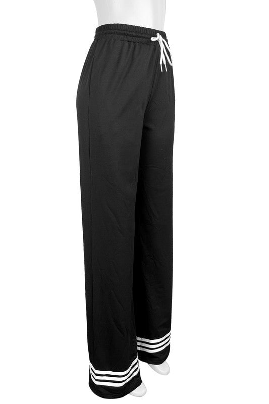 Riley Sport Stripe Wide Leg Pants
