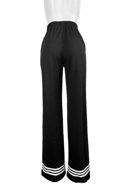 Riley Sport Stripe Wide Leg Pants