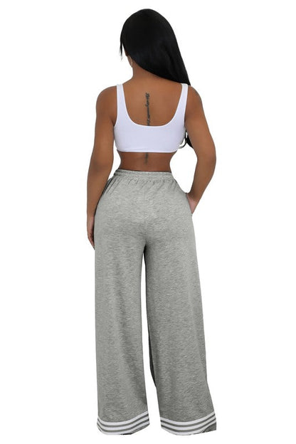 Riley Sport Stripe Wide Leg Pants