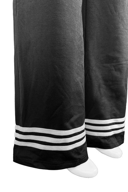 Riley Sport Stripe Wide Leg Pants