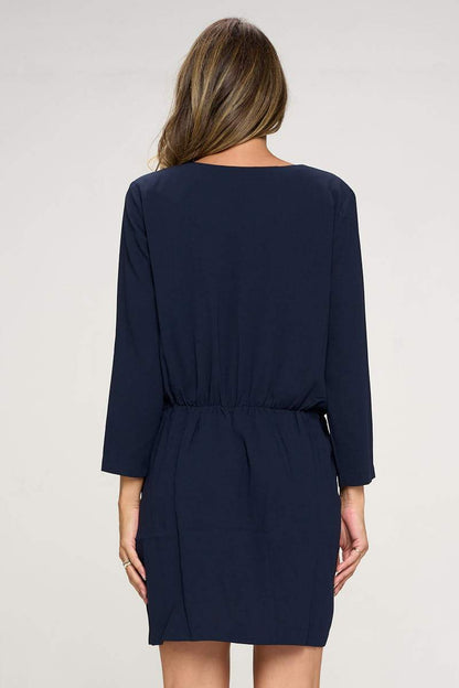 ARROW V-Neck Belted Dress