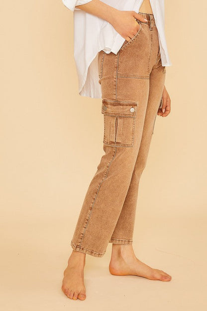 Harper Utility Straight Leg Jeans