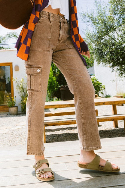 Harper Utility Straight Leg Jeans