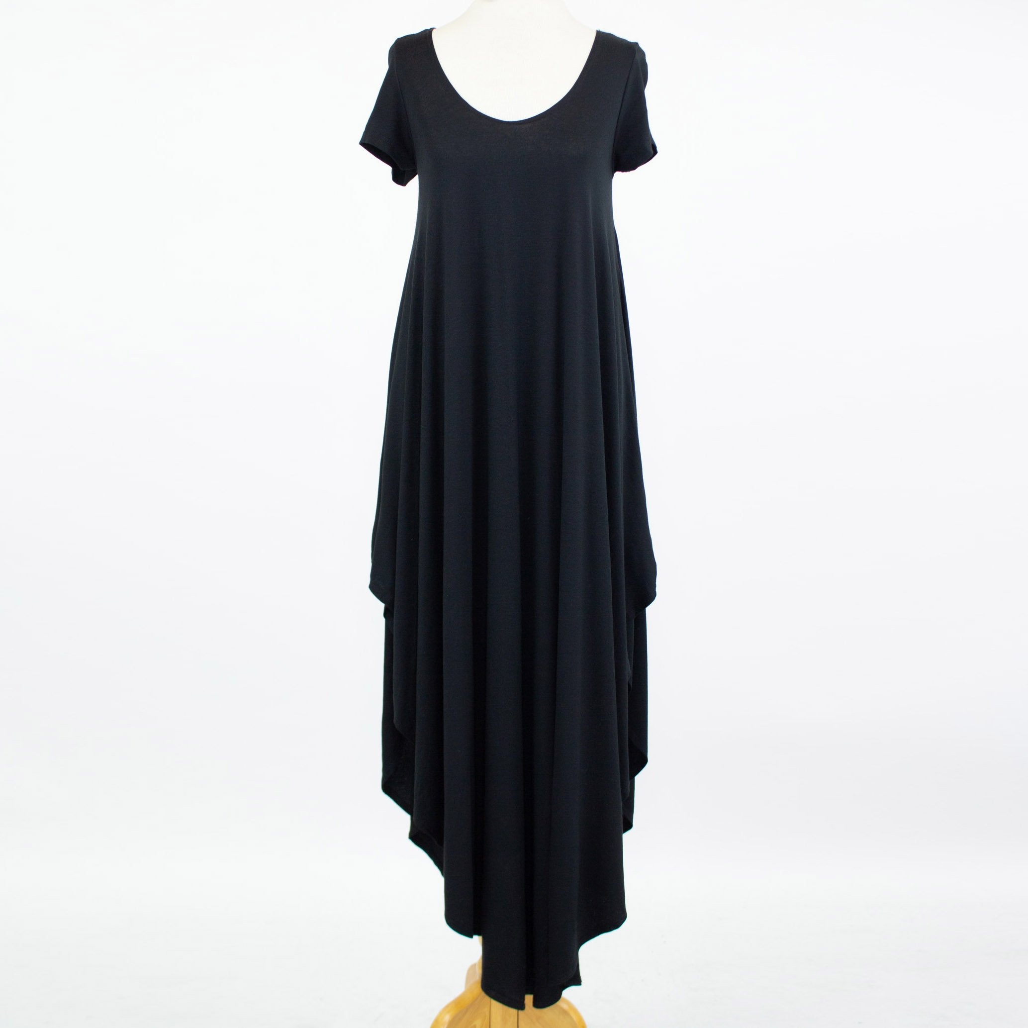 ASHA Short Sleeve Side Slit Maxi Dress