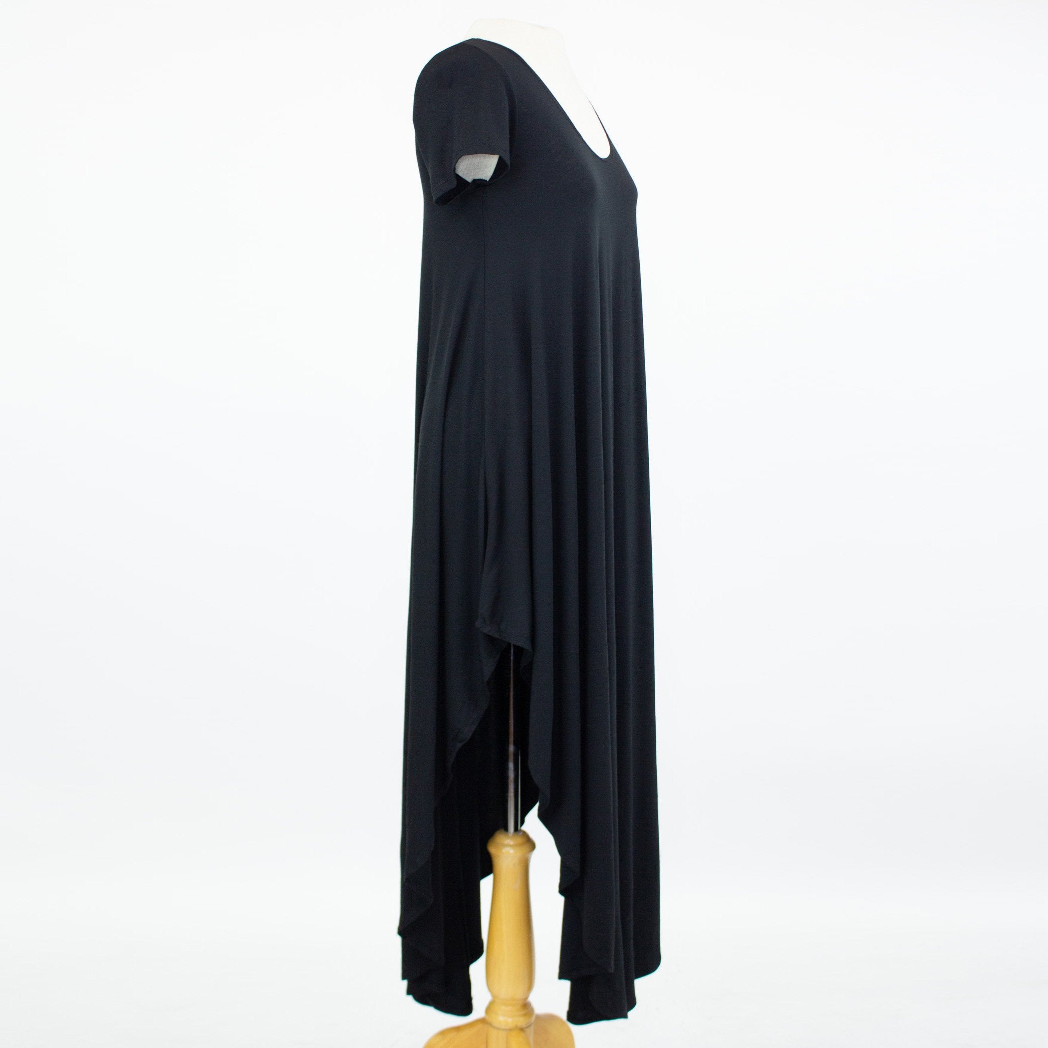 ASHA Short Sleeve Side Slit Maxi Dress