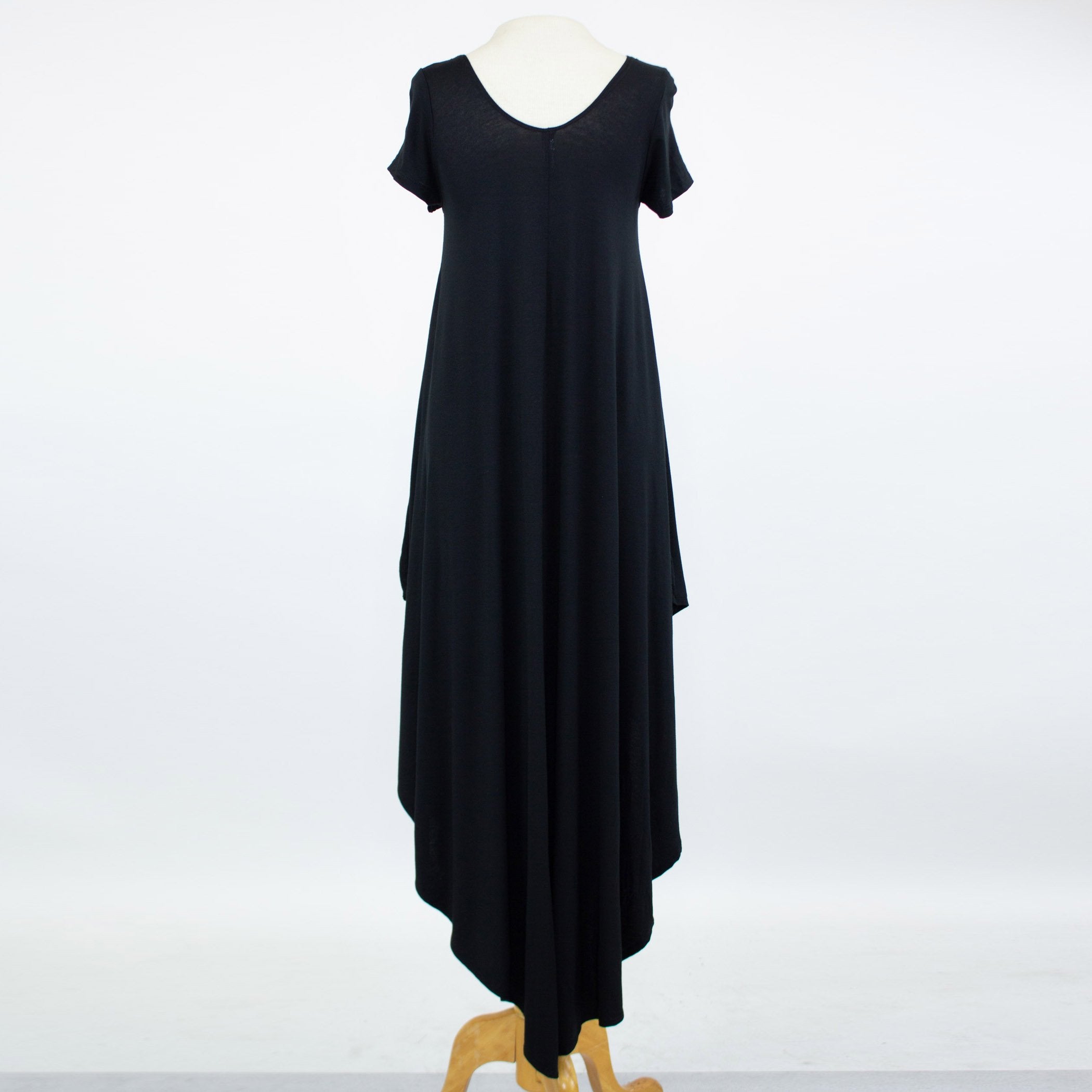 ASHA Short Sleeve Side Slit Maxi Dress