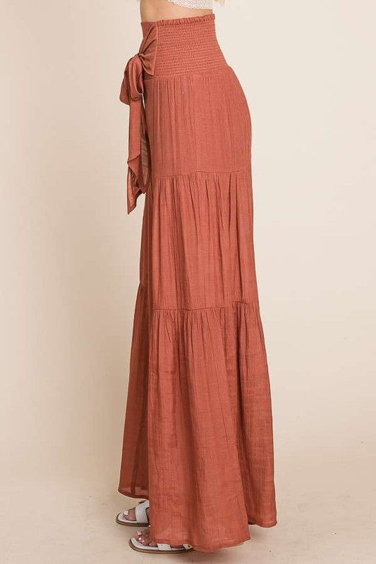 Sienna Drift Tie-Front Wide Leg Pants
