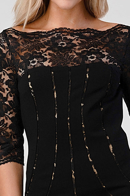 ARROW Lace Overlay Bodycon Dress