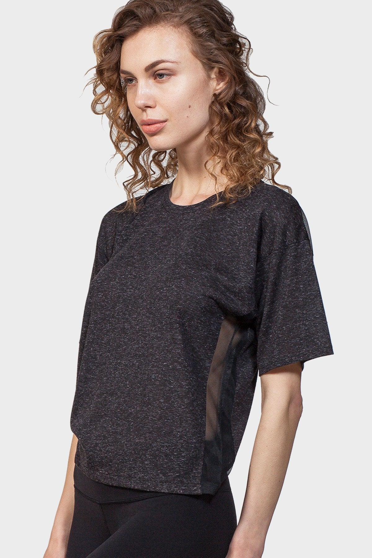 Goldie Yoke Mesh Top