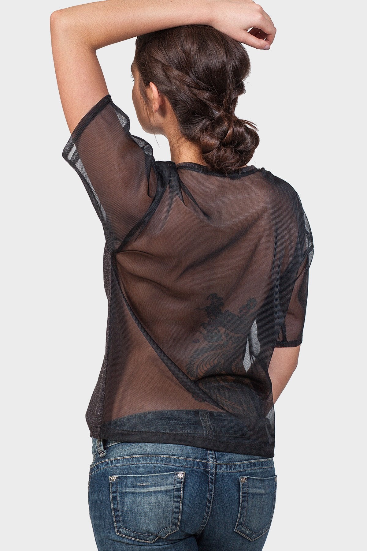 Goldie Mesh Detail Top