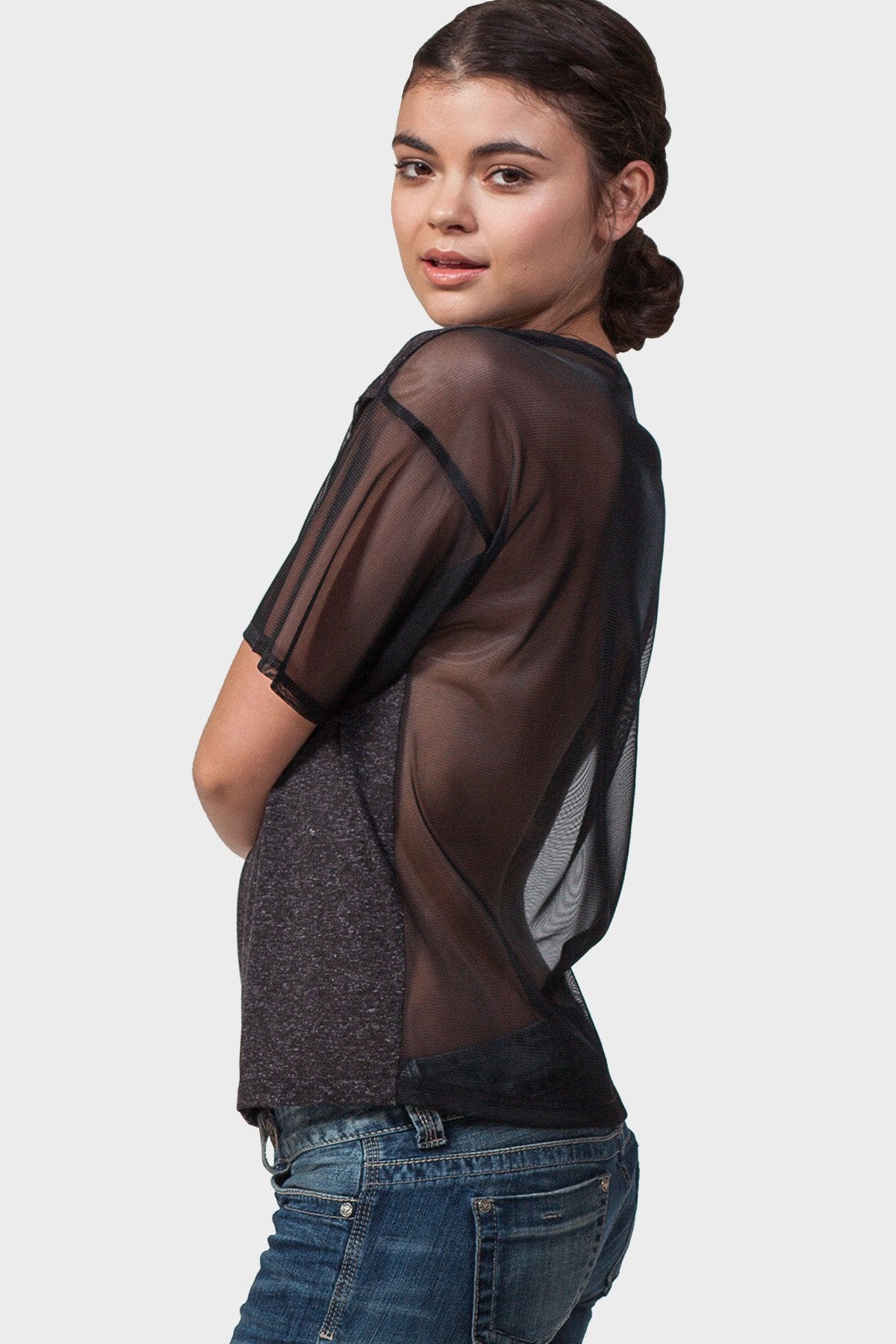 Goldie Mesh Detail Top
