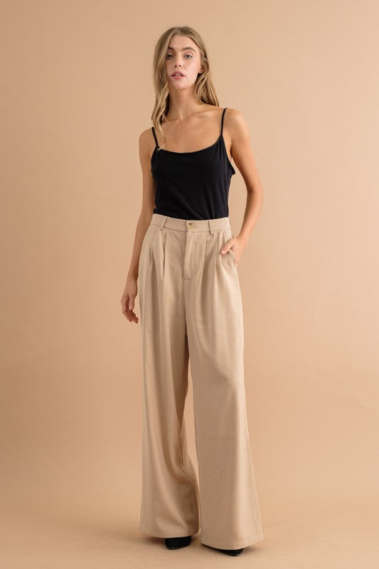 Noir Tailored Wide Leg Trouser