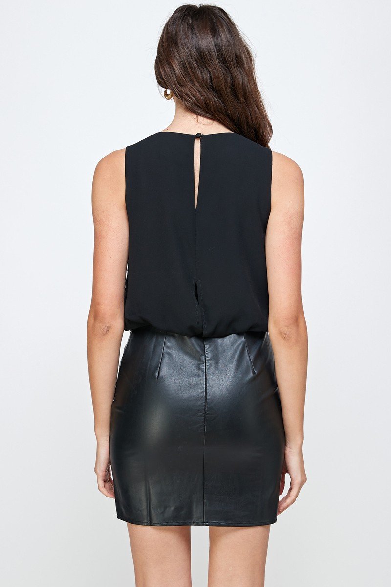 ARROW Sleeveless Textured Shift Dress