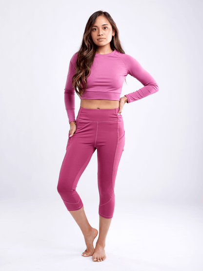 Kimberly Long-Sleeve Crop Top