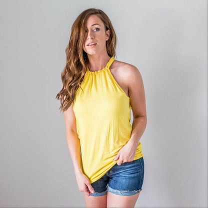 Halter Neck Keyhole Cami