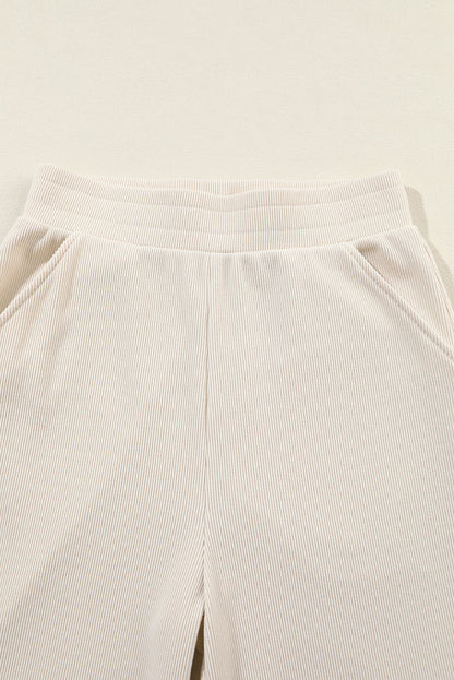 Ivory Ease Ribbed Lounge Set