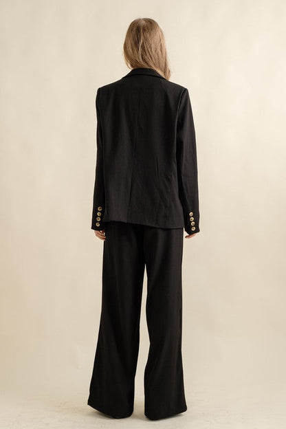 Noir Tailored Wide Leg Trouser