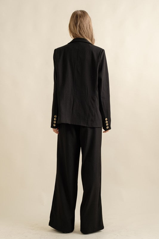 Noir Tailored Wide Leg Trouser