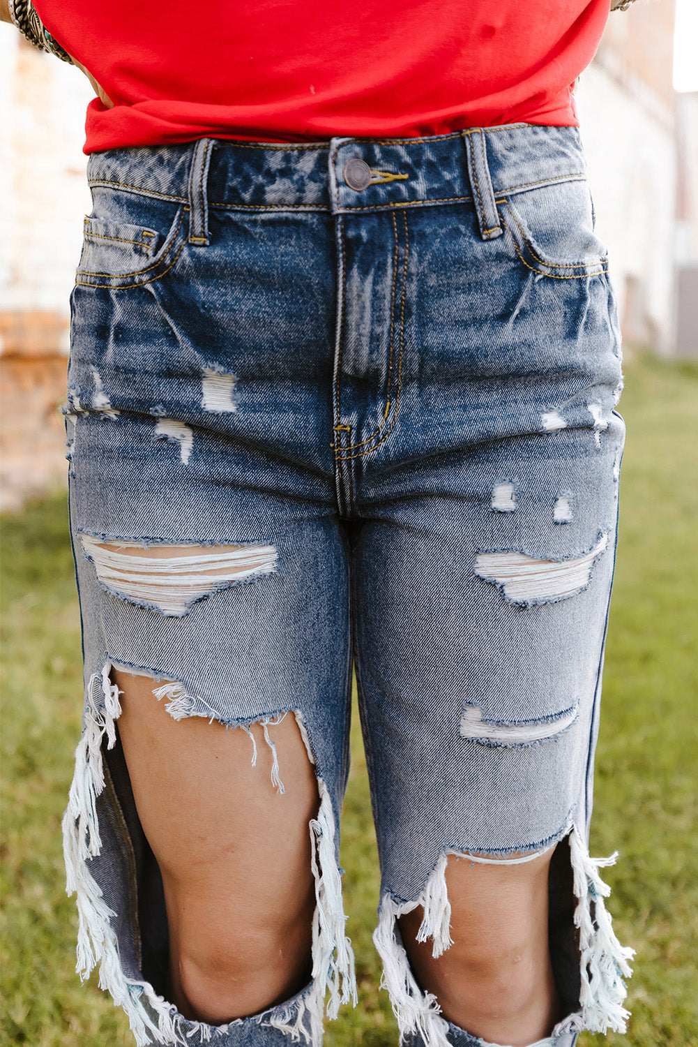 Amari Mendez High Waist Boyfriend Jeans