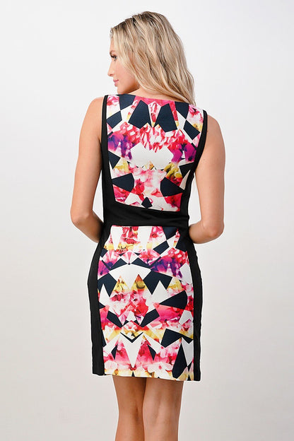 ARROW Geometric Floral Print Bodycon Dress