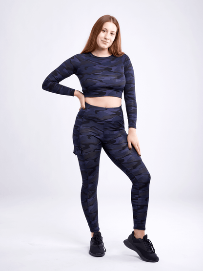 Kimberly Long-Sleeve Crop Top
