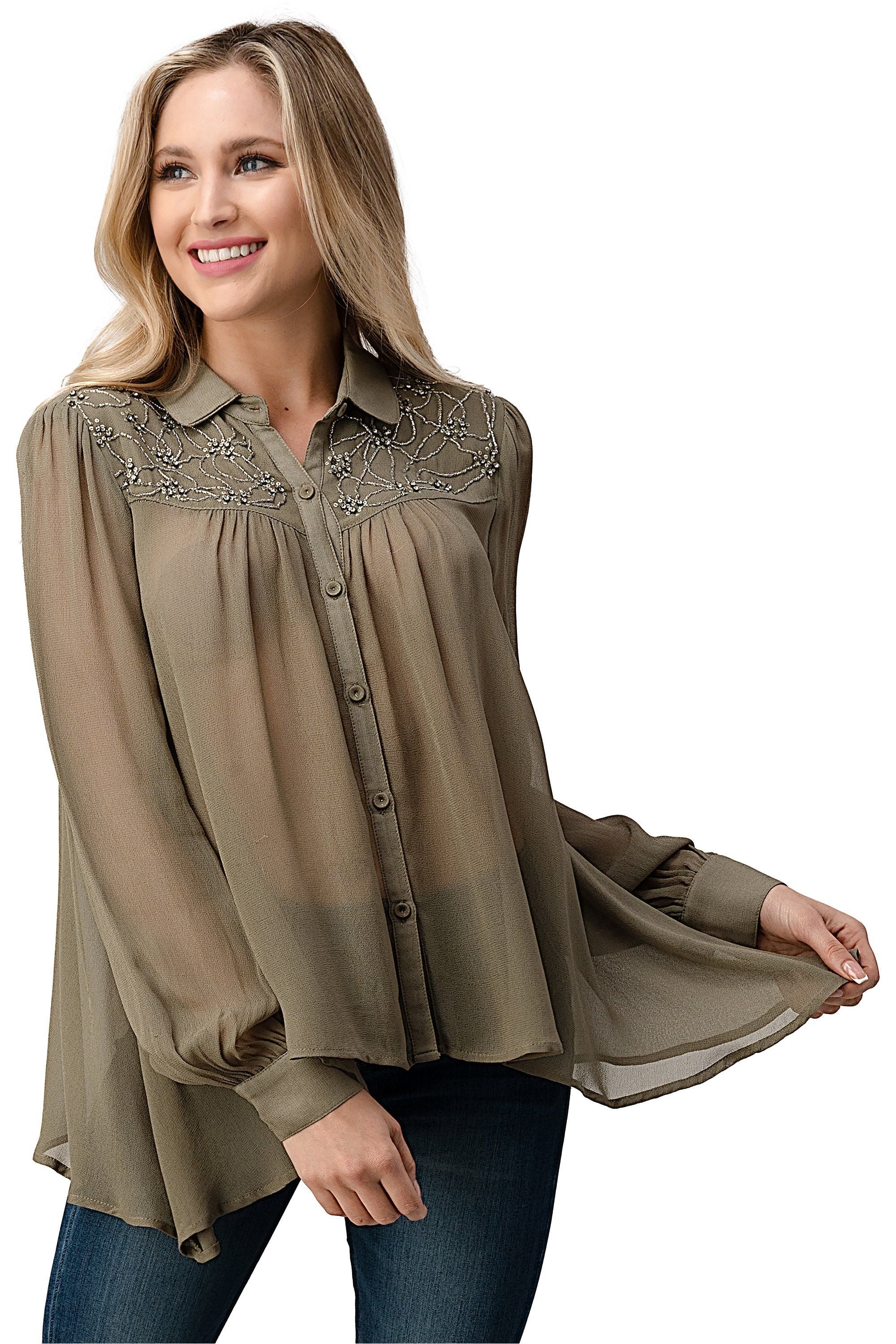 ARROW Embroidered Button-Up