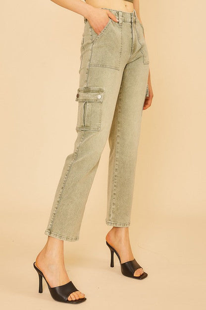 Parker Utility Straight Leg Cargo Jeans
