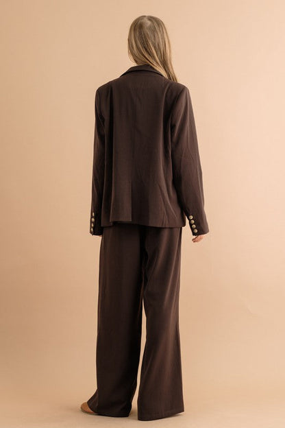 Noir Tailored Wide Leg Trouser