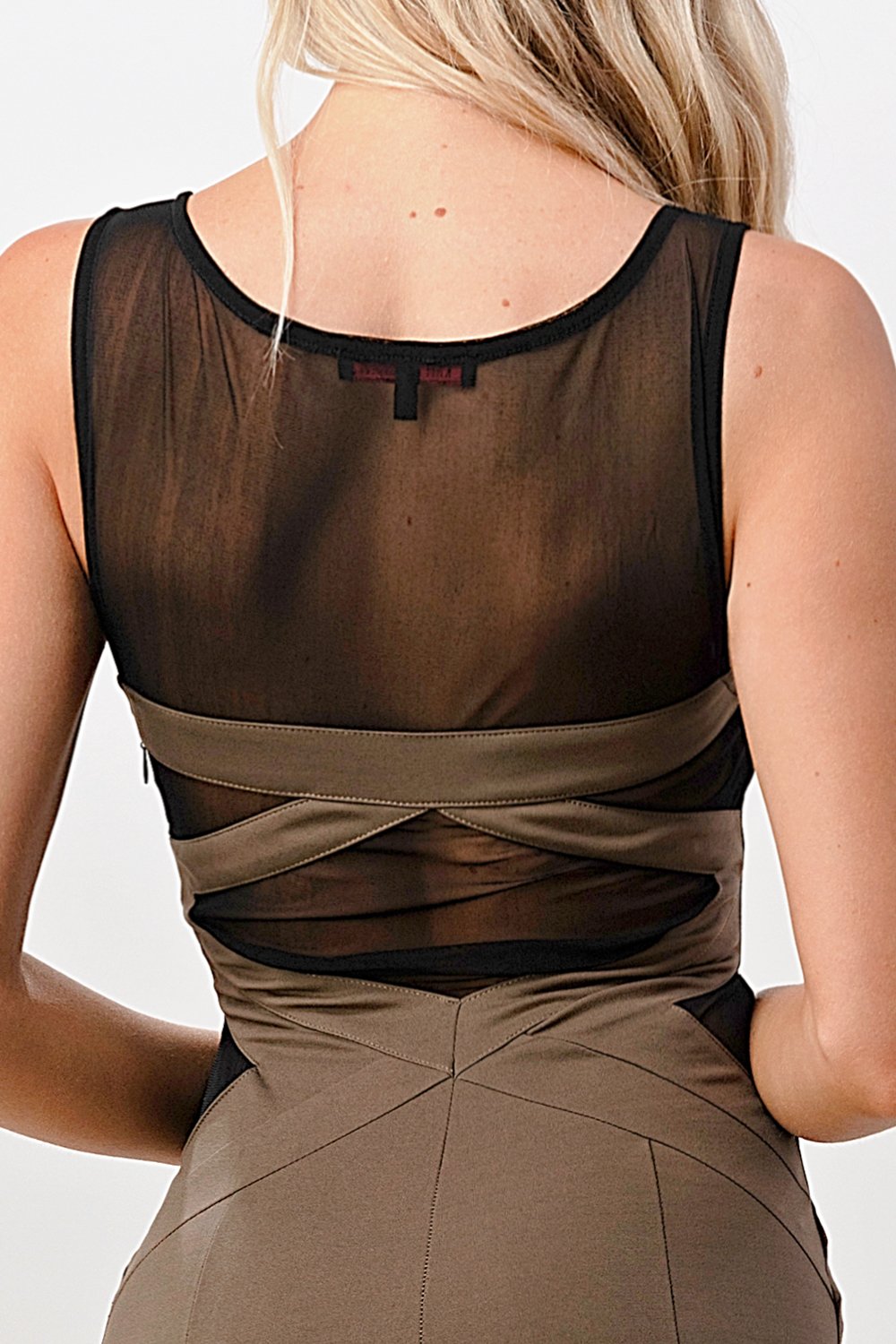 ARROW Mesh Insert Bodycon Dress