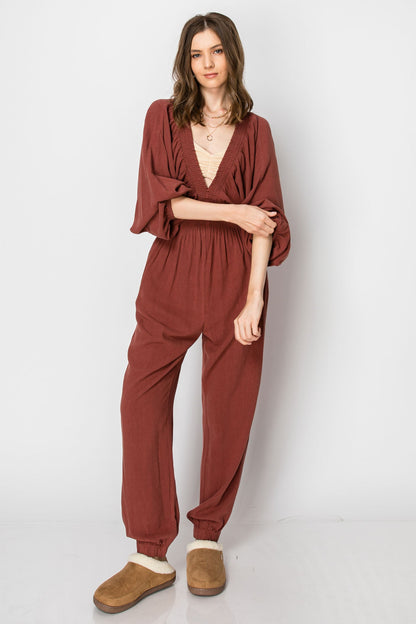 Amelia Harper V-Neck Jumpsuit