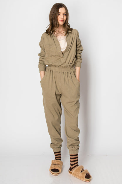 Amelia Harper Snap Button Jumpsuit