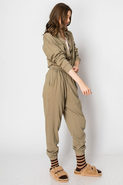 Amelia Harper Snap Button Jumpsuit