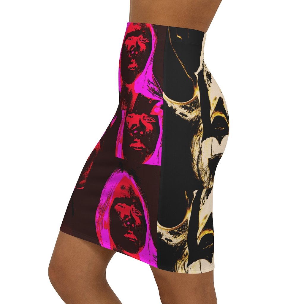 Tammy Scott Art Bodycon Skirt