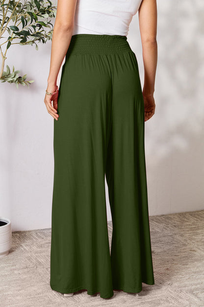 CloudSoft Smocked Waist Wide Leg Pants