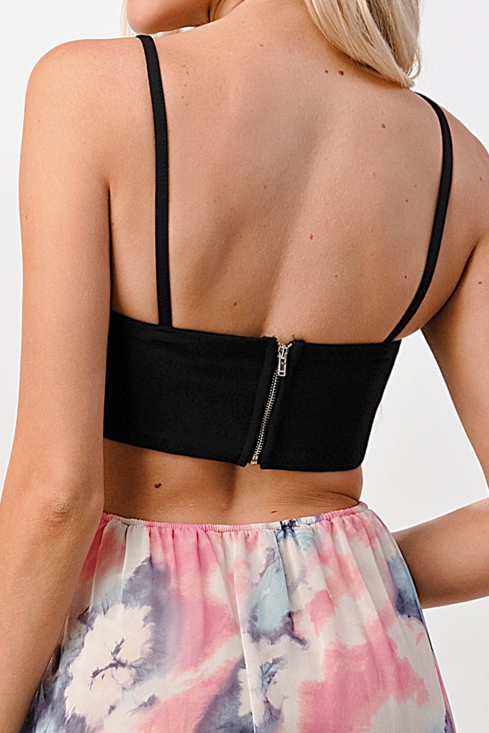 ARROW Strappy Bodice Tie-Dye High-Low Dress