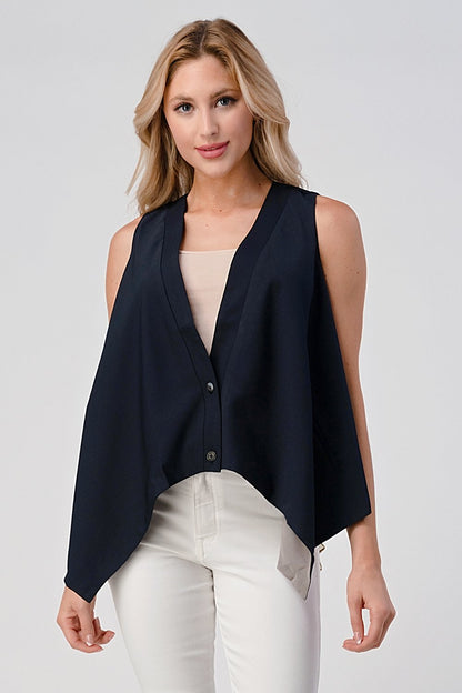 Lennox Layered Button Vest