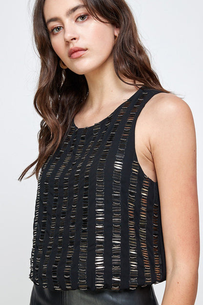 ARROW Sleeveless Textured Shift Dress