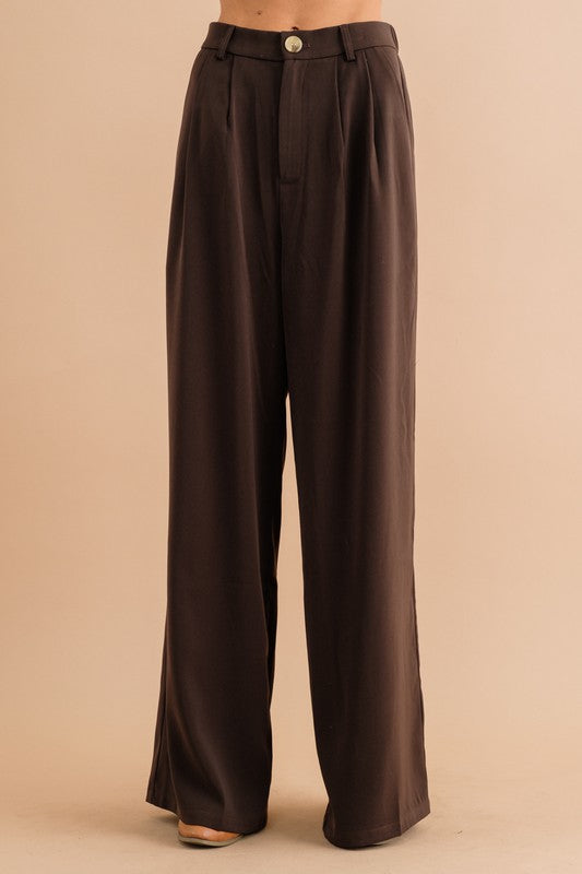 Noir Tailored Wide Leg Trouser