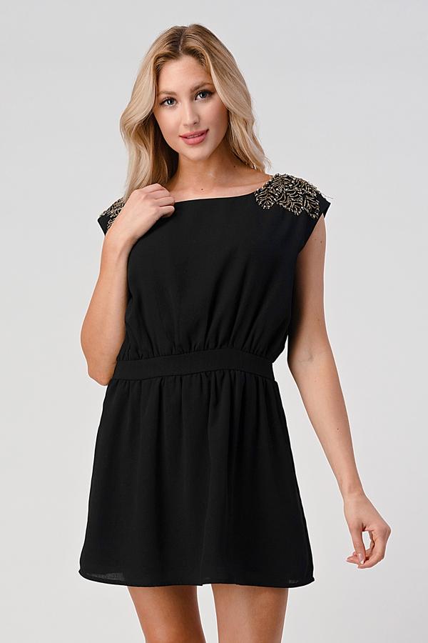 ARROW Embellished Shoulder Mini Dress