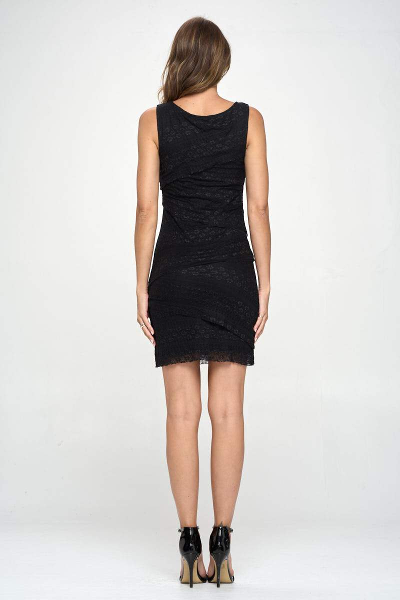 ARROW Elegant Layered Lace Bodycon Dress