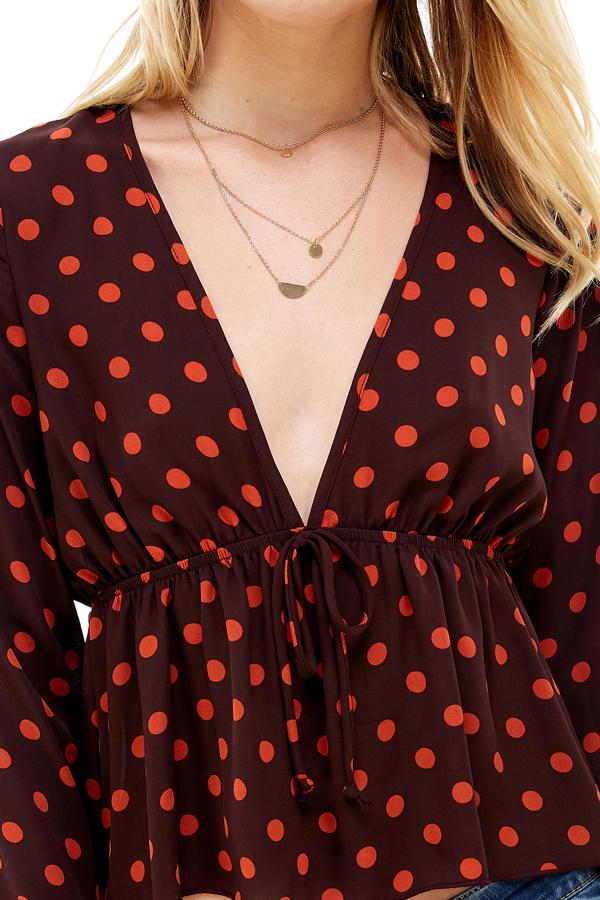 ARROW Flow Polka Dot Blouse
