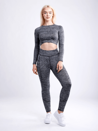 Kimberly Long-Sleeve Crop Top