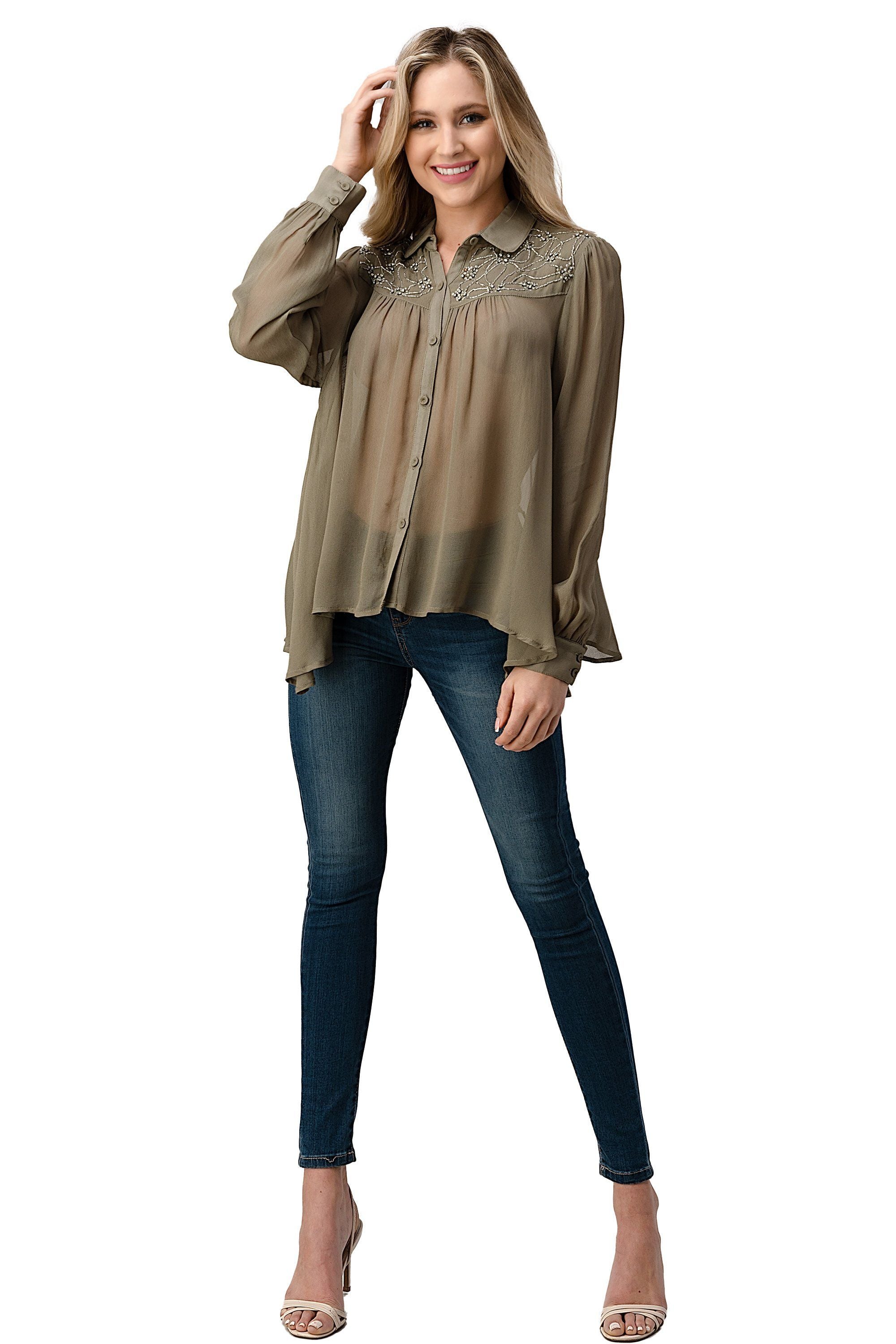 ARROW Embroidered Button-Up
