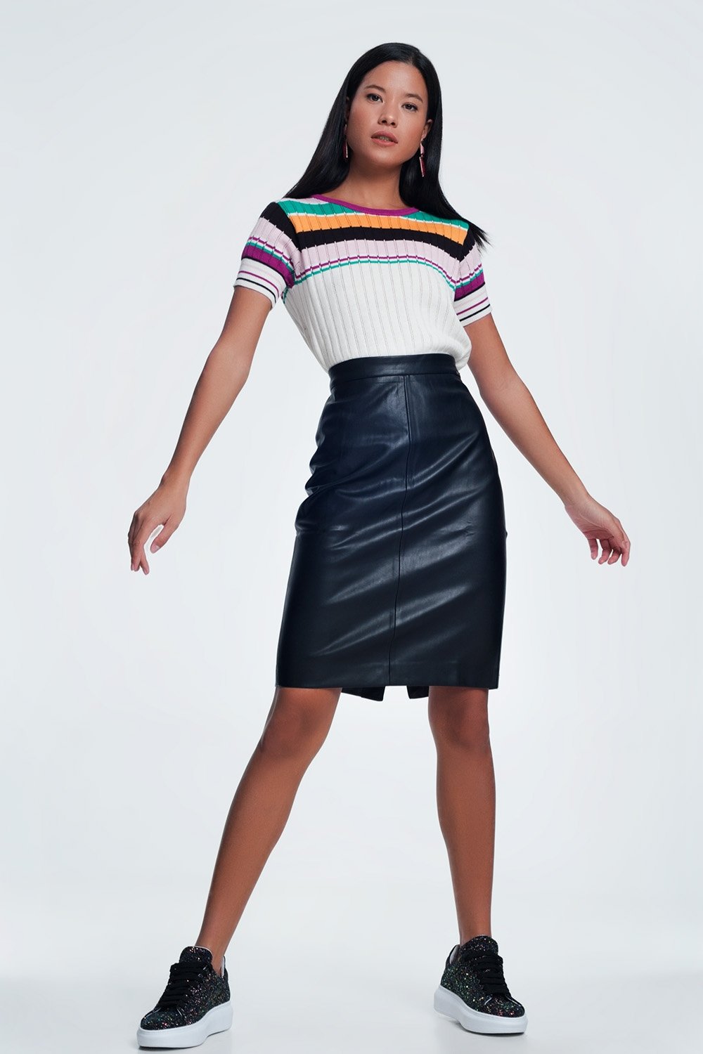 Tammy Scott Faux Pencil Skirt